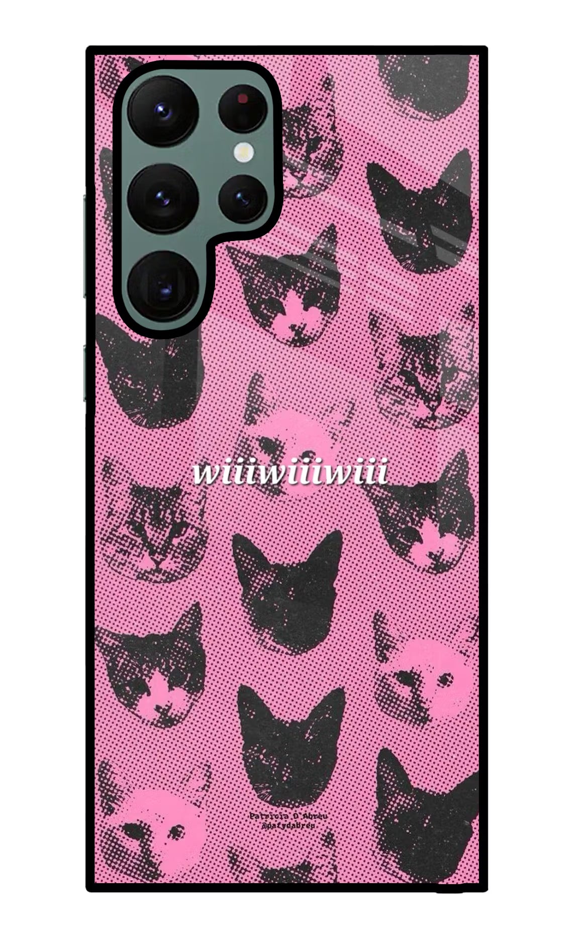 Pink Cats Samsung S22 Ultra Glass Case