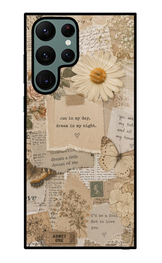 Vintage case Samsung S22 Ultra Glass Case