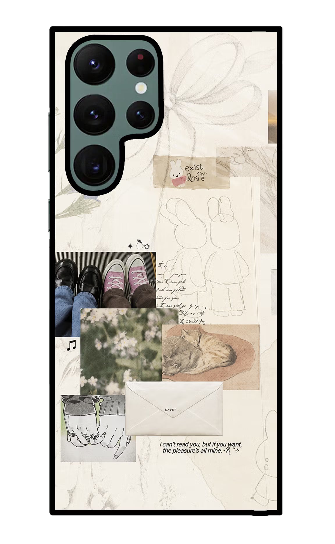 Soft Aesthetic Samsung S22 Ultra Glass Case