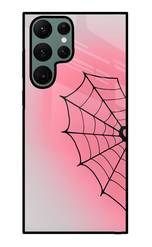 Pink Web Samsung S22 Ultra Glass Case
