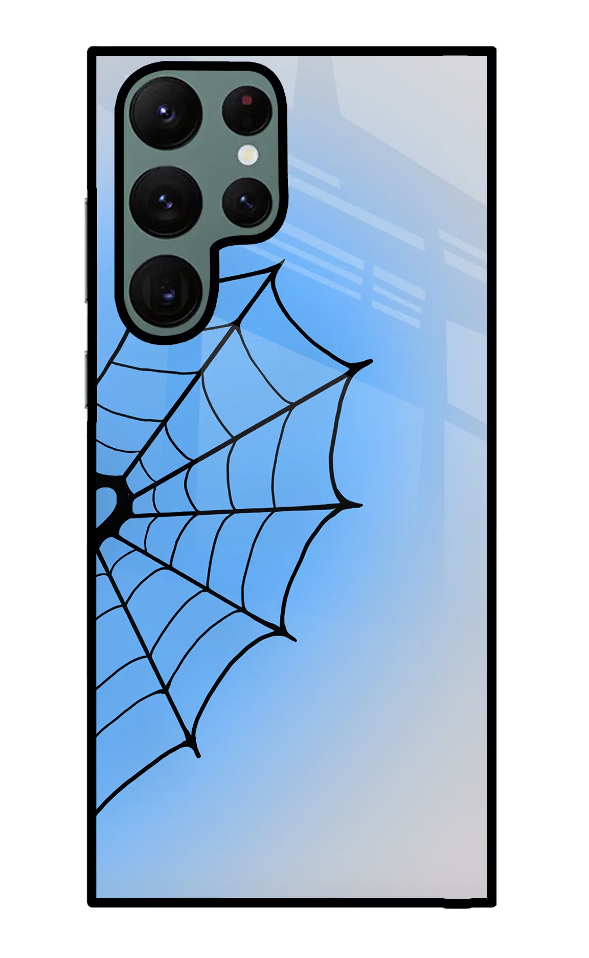 Blue Web Samsung S22 Ultra Glass Case
