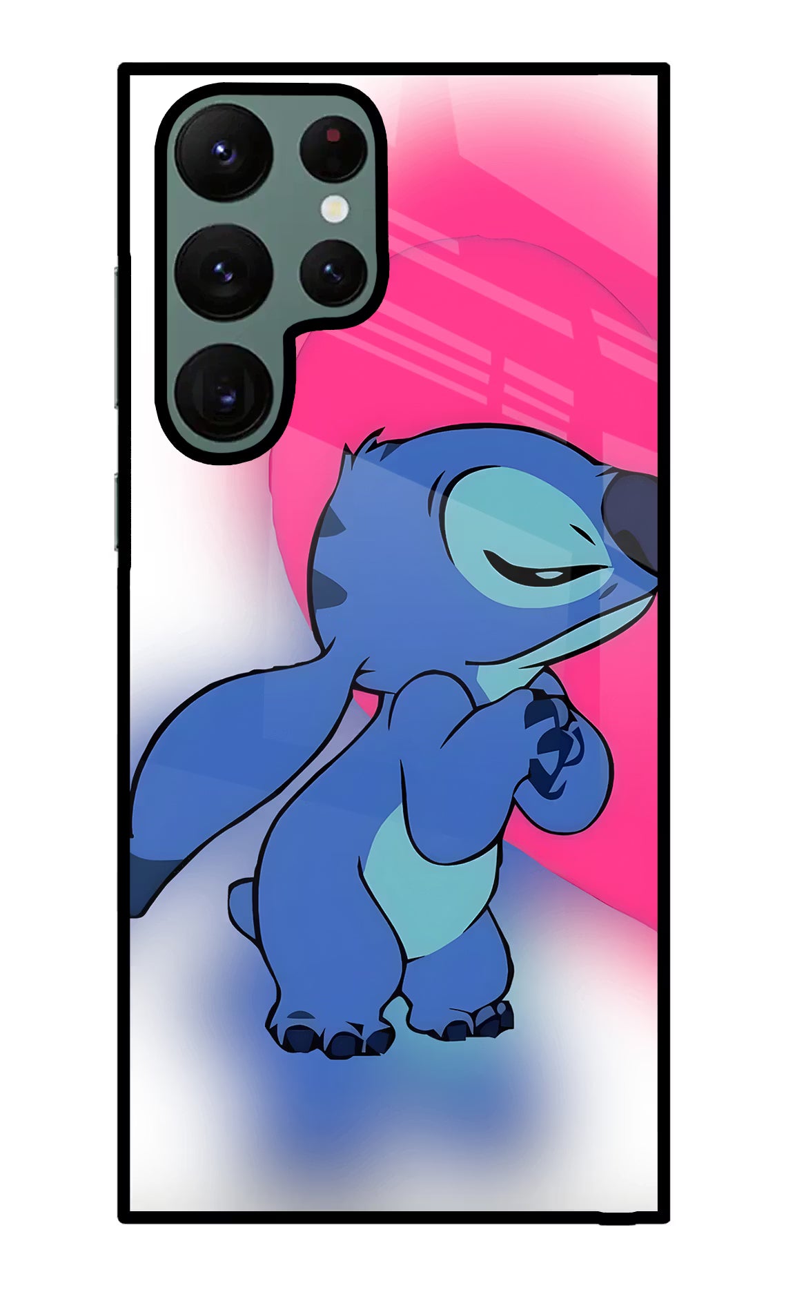 Stitch Hug Samsung S22 Ultra Glass Case