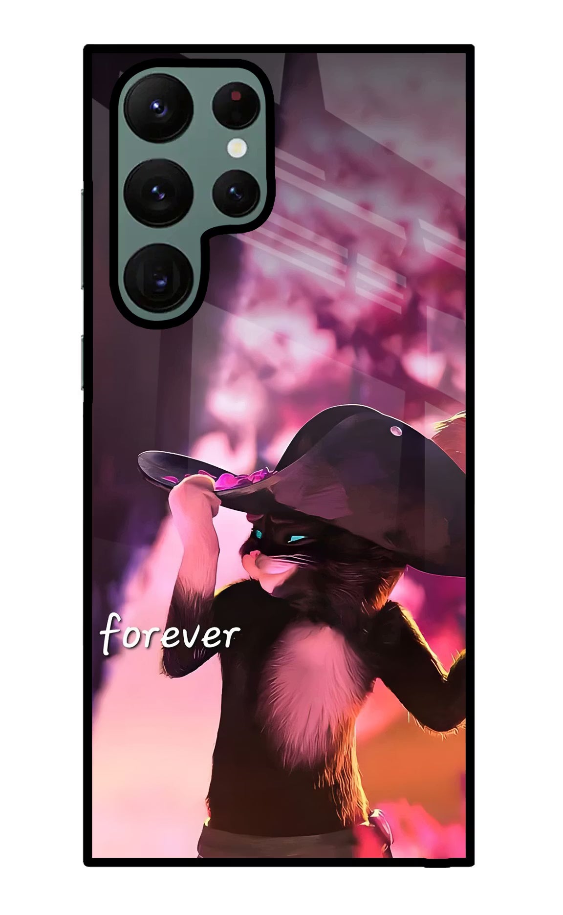 Forever Cat Samsung S22 Ultra Glass Case