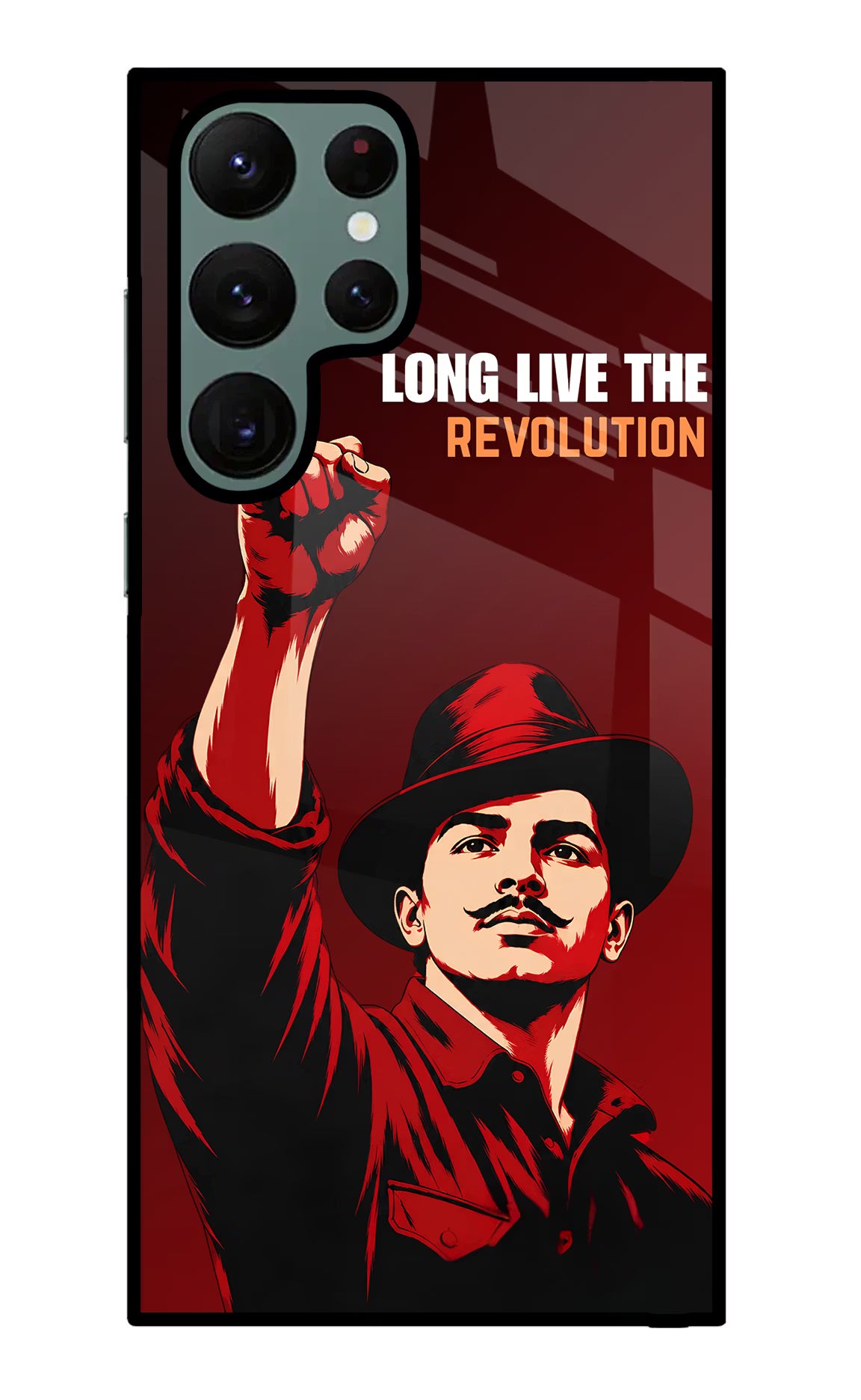 Bhagat Singh Revolution Samsung S22 Ultra Glass Case