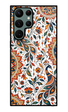 White Mayura Samsung S22 Ultra Glass Case