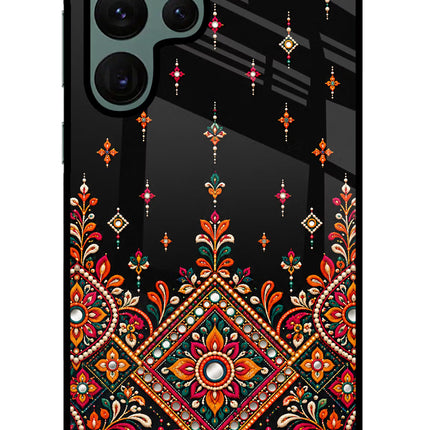 Noir Mehfil Samsung S22 Ultra Glass Case
