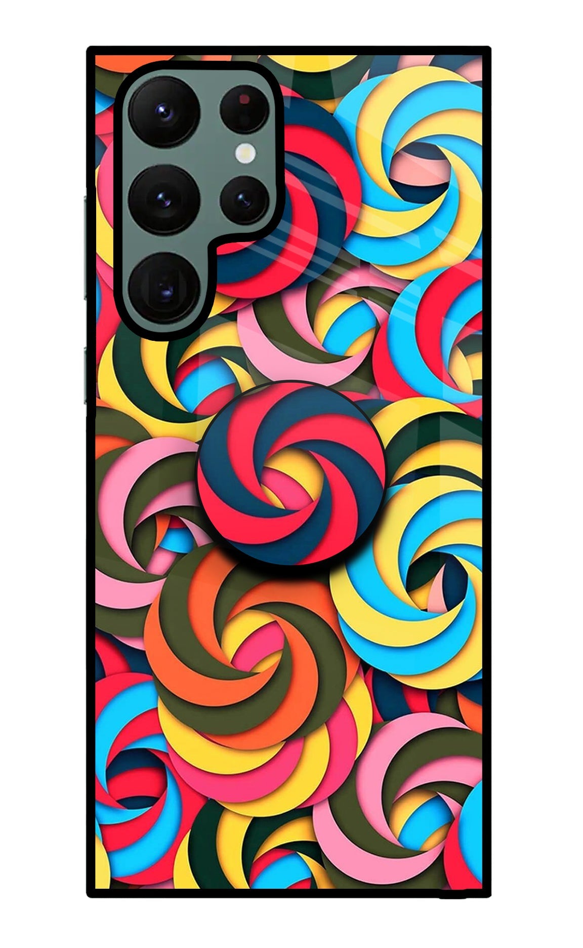 Spiral Pattern Samsung S22 Ultra Glass Case