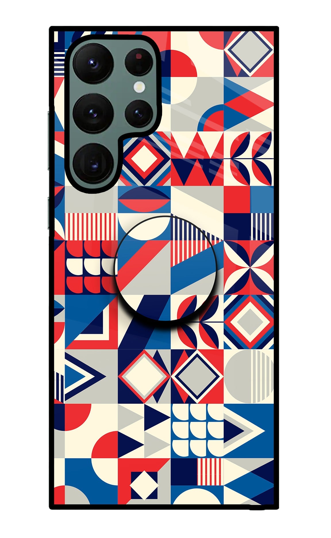 Colorful Pattern Samsung S22 Ultra Glass Case
