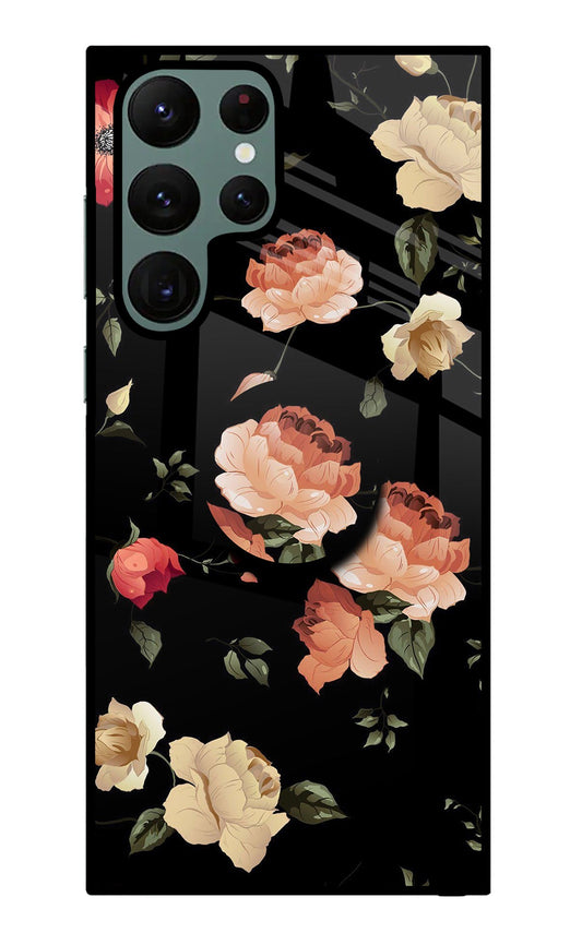 Flowers Samsung S22 Ultra Glass Case