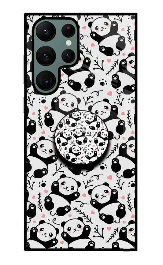 Cute Panda Samsung S22 Ultra Glass Case