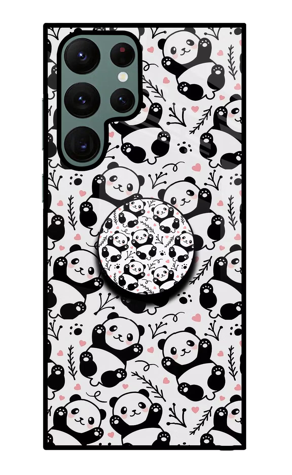 Cute Panda Samsung S22 Ultra Pop Case by Casekaro