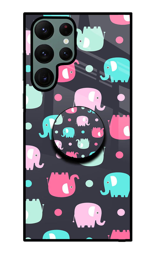 Baby Elephants Samsung S22 Ultra Glass Case