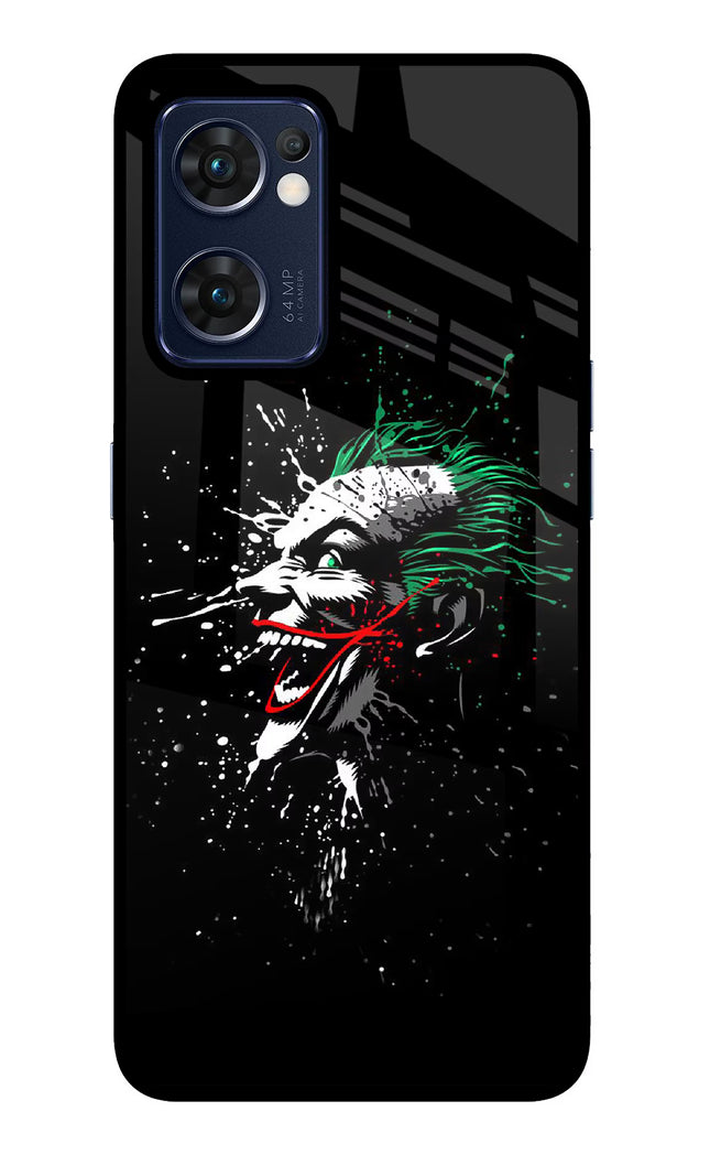 Joker Oppo Reno7 5G Glass Case Back Cover by Casekaro