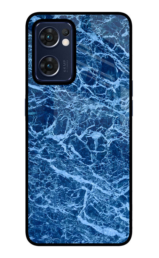 Blue Marble Oppo Reno7 5G Glass Case