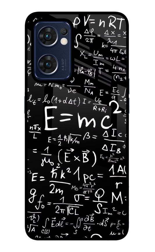 Physics Formula Oppo Reno7 5G Glass Case