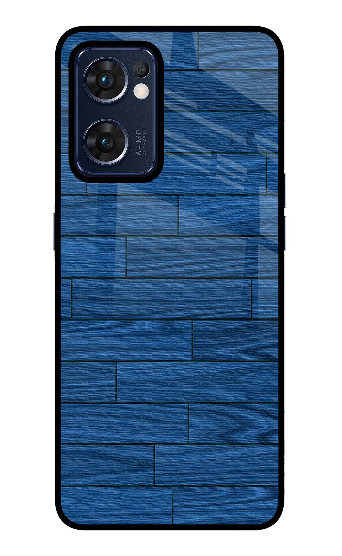 Wooden Texture Oppo Reno7 5G Glass Case Back Cover by Casekaro