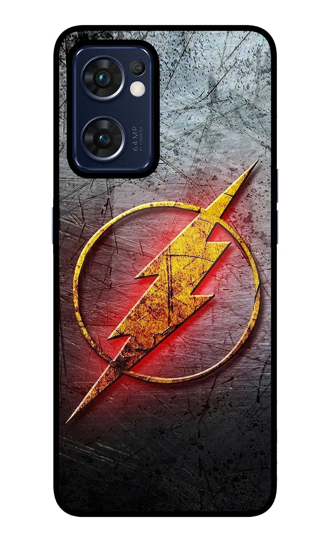Flash Oppo Reno7 5G Glass Case Back Cover by Casekaro
