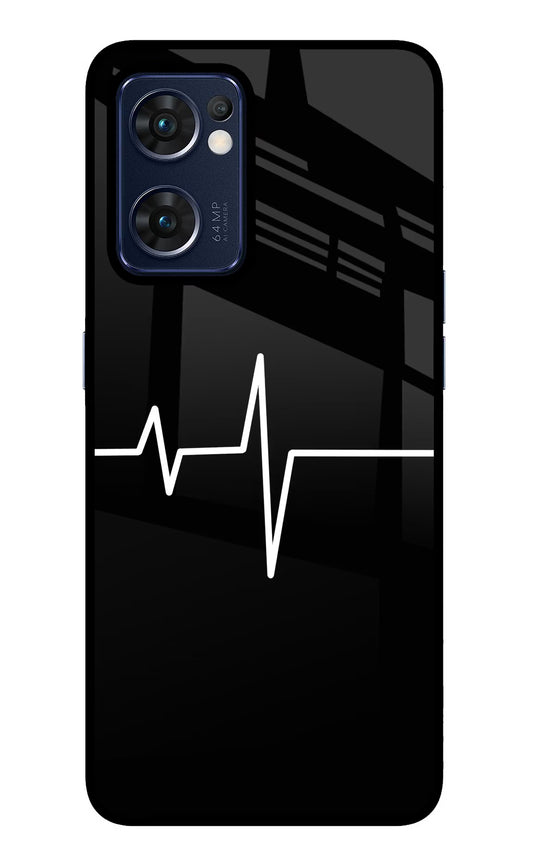 Heart Beats Oppo Reno7 5G Glass Case