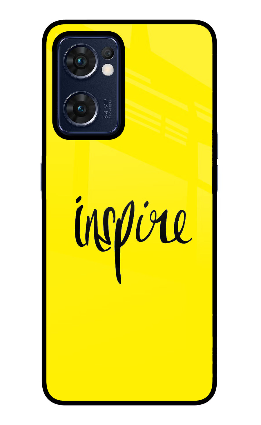 Inspire Oppo Reno7 5G Back Cover, Glass case