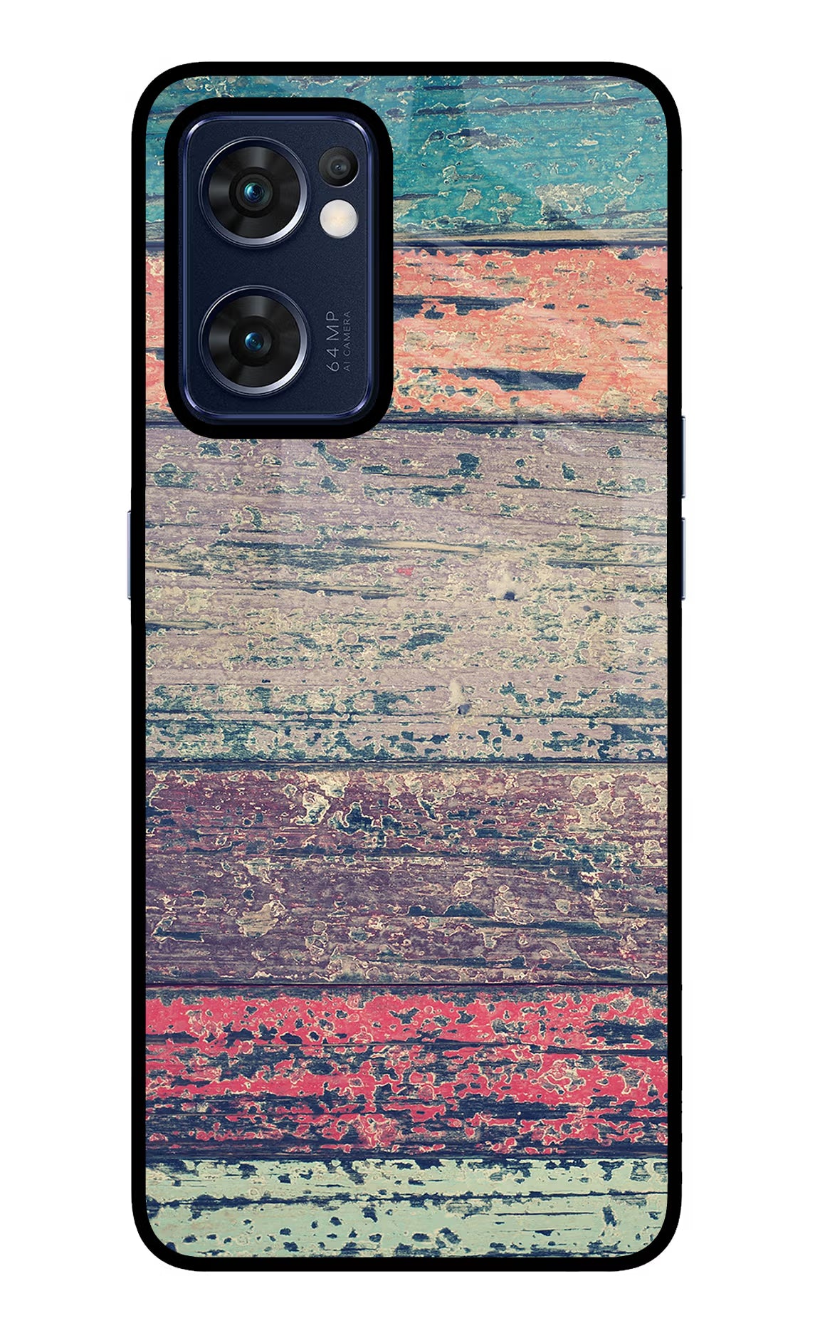 Colourful Wall Oppo Reno7 5G Glass Case Back Cover by Casekaro