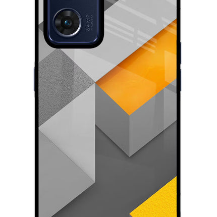 Abstract Oppo Reno7 5G Glass Case Back Cover by Casekaro