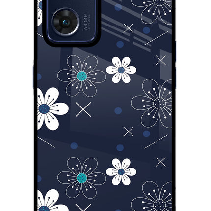 Flowers Oppo Reno7 5G Glass Case Back Cover by Casekaro