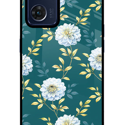 Flowers Oppo Reno7 5G Glass Case Back Cover by Casekaro