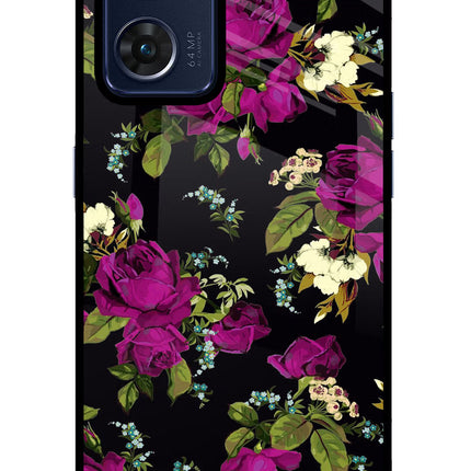 Flowers Oppo Reno7 5G Glass Case Back Cover by Casekaro
