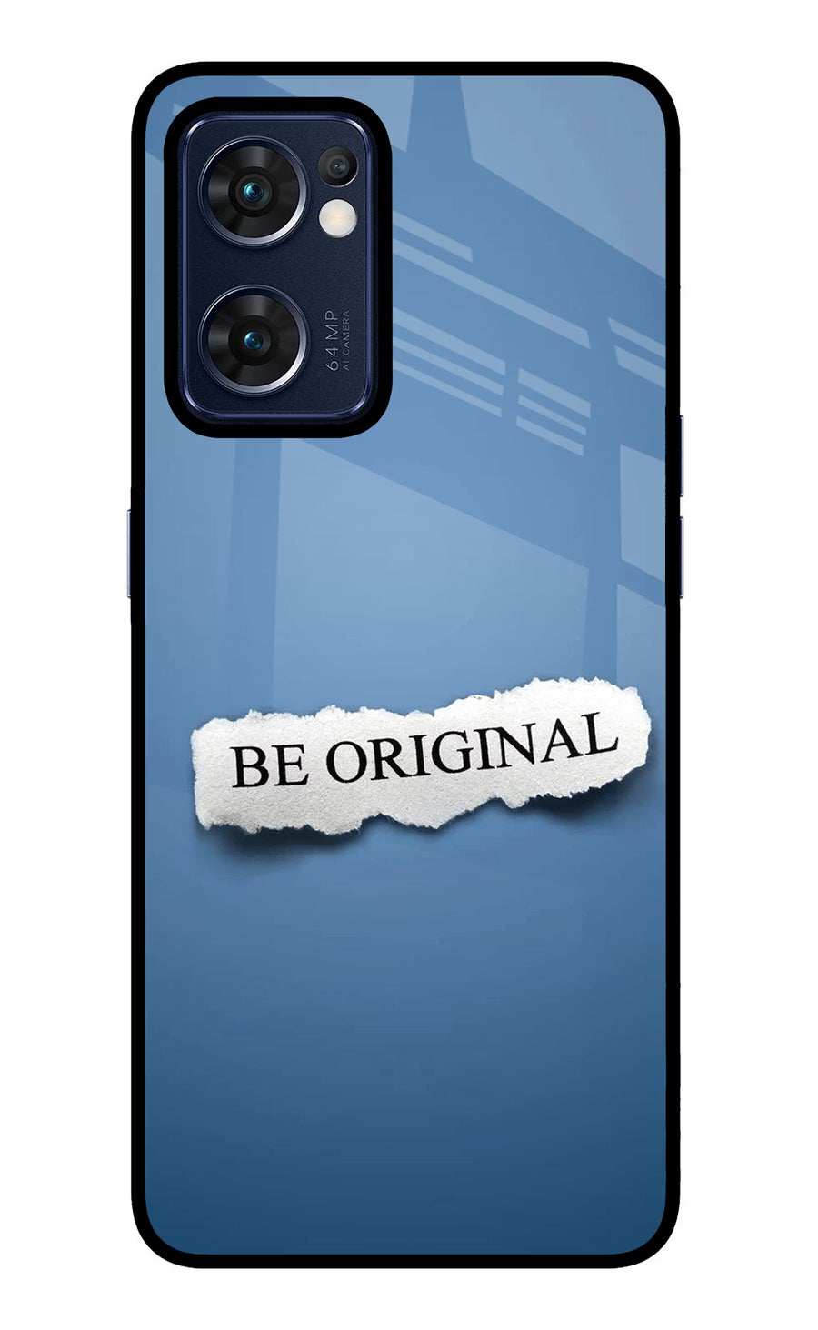 Be Original Oppo Reno7 5G Back Cover, Glass case