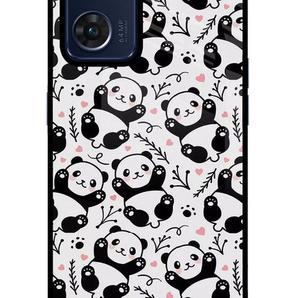 Cute Panda Oppo Reno7 5G Glass Case