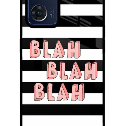 Blah Blah Blah Oppo Reno7 5G Glass Case