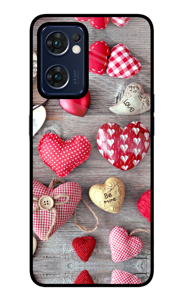 Love Wallpaper Oppo Reno7 5G Glass Case