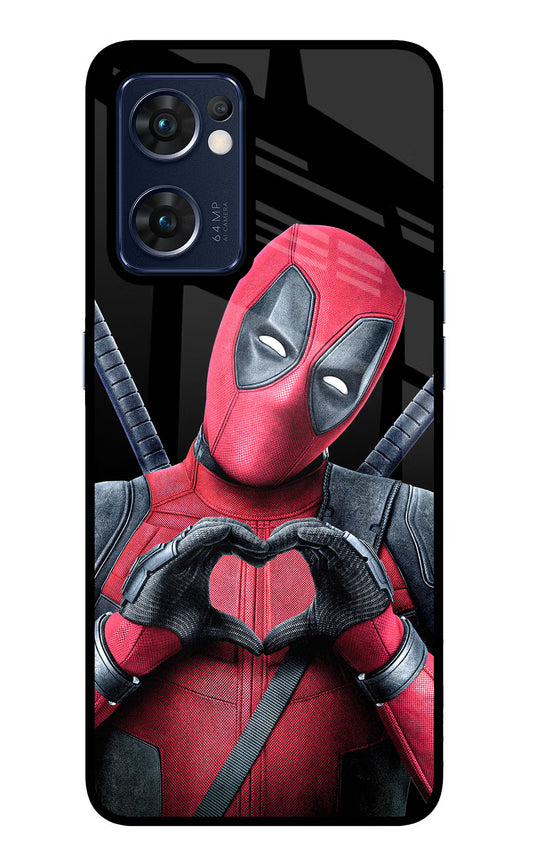 Deadpool Oppo Reno7 5G Glass Case