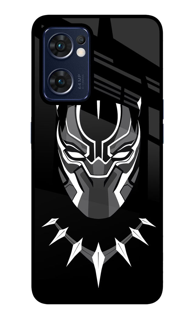 Black Panther Oppo Reno7 5G Glass Case