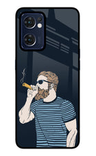 Smoking Oppo Reno7 5G Glass Case