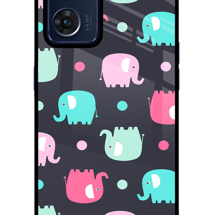 Elephants Oppo Reno7 5G Glass Case