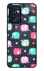 Elephants Oppo Reno7 5G Glass Case