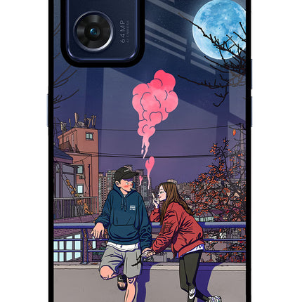 Chilling Couple Oppo Reno7 5G Glass Case