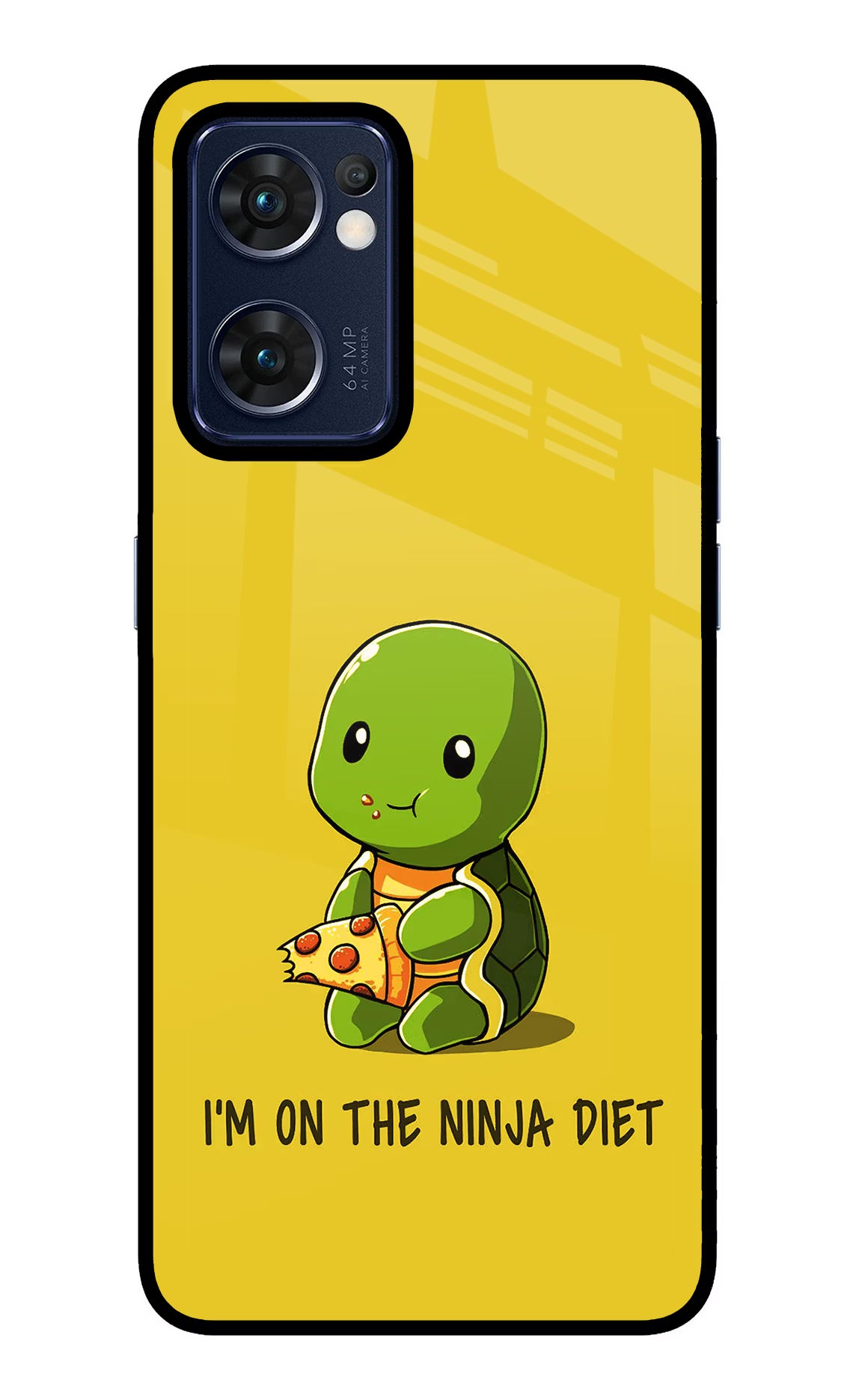 I'm on Ninja Diet Oppo Reno7 5G Glass Case Back Cover by Casekaro