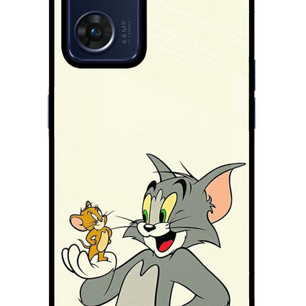 Tom & Jerry Oppo Reno7 5G Glass Case