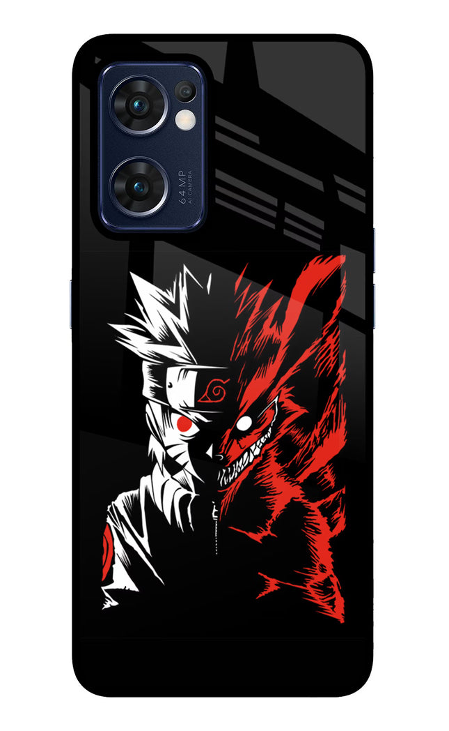 Naruto Two Face Oppo Reno7 5G Glass Case