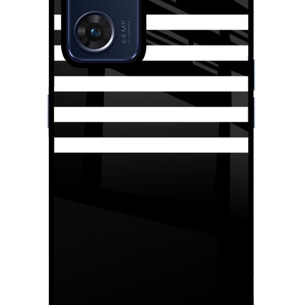 Black and White Print Oppo Reno7 5G Glass Case
