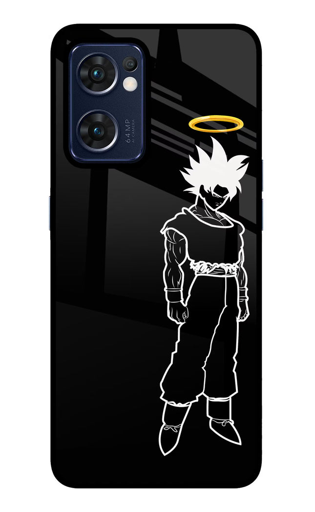 DBS Character Oppo Reno7 5G Glass Case Back Cover by Casekaro