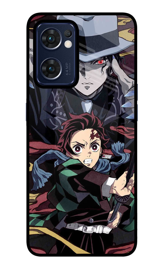 Demon Slayer Oppo Reno7 5G Glass Case