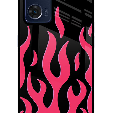Fire Flames Oppo Reno7 5G Glass Case