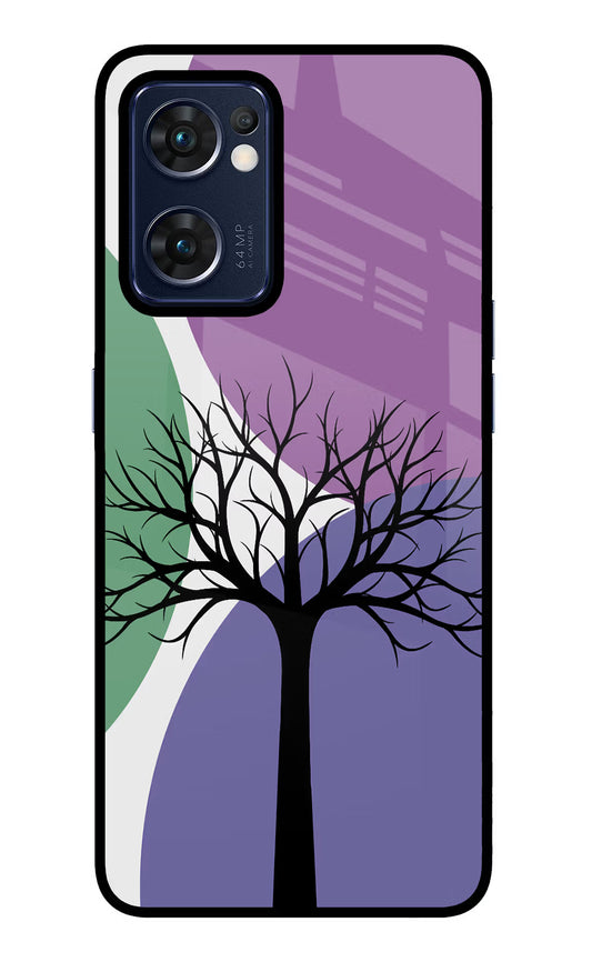 Tree Art Oppo Reno7 5G Glass Case