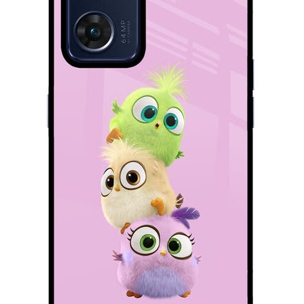 Cute Little Birds Oppo Reno7 5G Glass Case