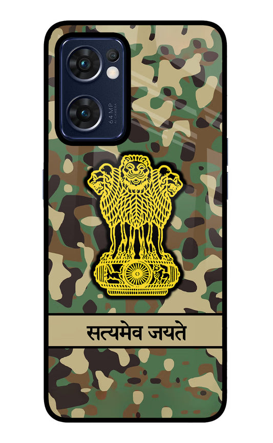 Satyamev Jayate Army Oppo Reno7 5G Glass Case
