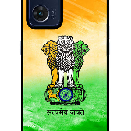Satyamev Jayate Flag Oppo Reno7 5G Glass Case