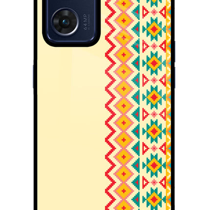 Ethnic Seamless Oppo Reno7 5G Glass Case
